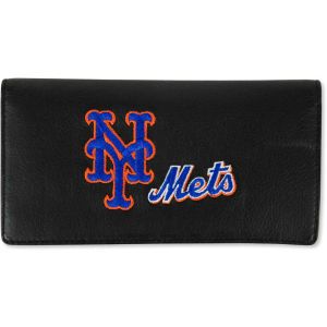 New York Mets Rico Industries Black Checkbook Cover