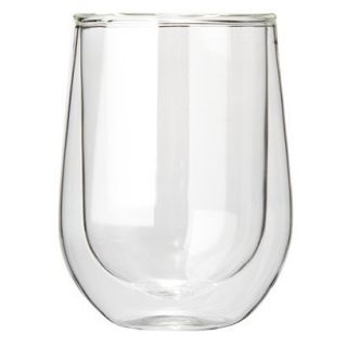 The Wine Enthusiast Steady Double Walled Cabernet Glasses Set of 2