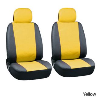 Oxgord Two tone Faux Leather Low Back Bucket Seat Covers