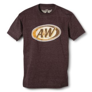 Mens Graphic Tee A&W   Chocolate Heather L