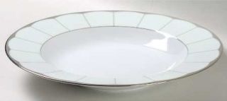 Haviland Illusion Celadon (Menthe) Large Rim Soup Bowl, Fine China Dinnerware  