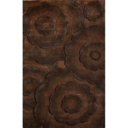 Nuloom Handmade Moda Floral New Zealand Wool Rug (5 X 8) (BrownPile height 0.85 inchesStyle ContemporaryPattern FloralTip We recommend the use of a non skid pad to keep the rug in place on smooth surfaces.All rug sizes are approximate. Due to the diff