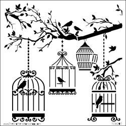 Crafters Workshop Templates 12x12 birds Of A Feather
