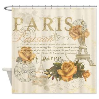  Vintage Paris Shower Curtain  Use code FREECART at Checkout