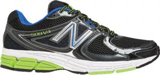 Mens New Balance M680v2   Black/Blue Running Shoes