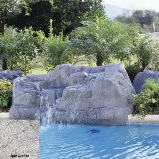 Interfab 450022 2400 GPH Vail Pool Side Waterfall, 85x 57x 26 Light Granite
