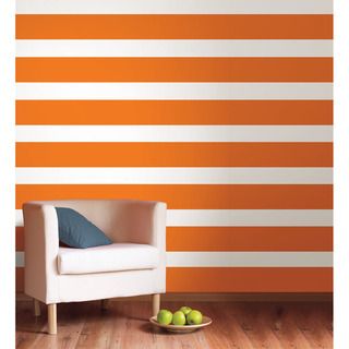 Wallpops Totally Orange Stripe Decal Bundle Vinyl Wall Art
