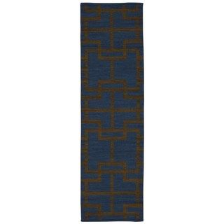 Barclay Butera Flatweave Maze Ocean Runner Rug (23 X 8)