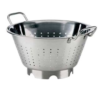 Browne Foodservice 12.75 in Round European Colander, 7.25 qt, Stainless, Mirror Finish