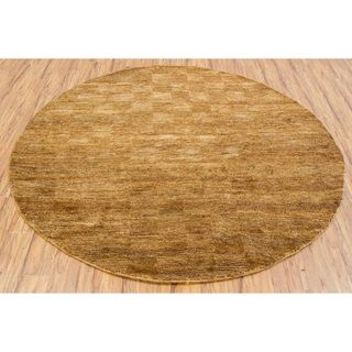 Handwoven Mandara Brown Jute Rug (79 Round) (BrownPattern GeometricTip We recommend the use of a  non skid pad to keep the rug in place on smooth surfaces. All rug sizes are approximate. Due to the difference of monitor colors, some rug colors may vary 