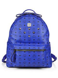 MCM Six Stud Stark Backpack   Bright Blue