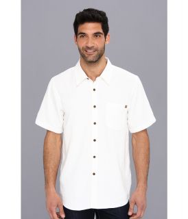 Toes on the Nose Anacapa Woven Mens Short Sleeve Button Up (White)