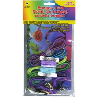Bungee Cord Super Value Pack 5 Colors/pkg 15 Total assorted Colors