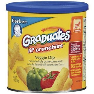 Gerber Graduates Lil Crunchies Veggie Dip   1.48 oz. (6 Pack)