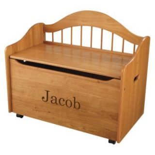 Kidkraft Limited Edition Personalised Honey Toy Box   Brown Jacob