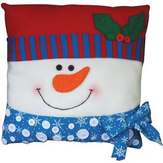 Snowman Pillow Felt Applique Kit 15x15