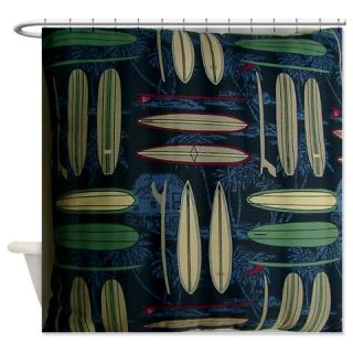  Shabby Cool Surfer Print Shower Curtain  Use code FREECART at Checkout