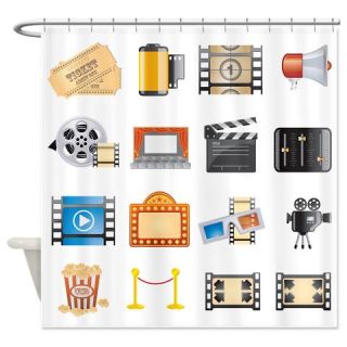  Film Element Icon Shower Curtain  Use code FREECART at Checkout