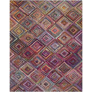 Safavieh Handmade Nantucket Multicolored Cotton Rug (6 X 9)