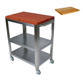 John Boos 30 In X 20 In Cucina Chy cu culart30 Cherry Cart With Removable Top And Cutting Board. (30 inches long x 20 inches wide x 1.5 inches deepTable height 34 inchesHigh standards further attribute to the FDA and NSF safety listings Model CHY CULART