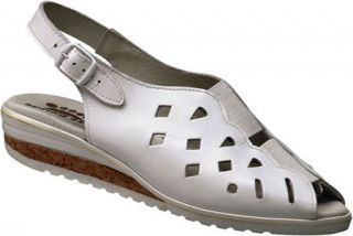 Womens Spring Step Dublita   White Leather Casual Shoes