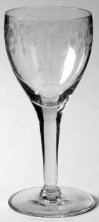 Fostoria Etch 212 (Stem #863) Wine Glass   Stem #863, Etch #212