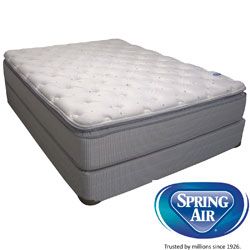 Spring Air Value Addison Pillow Top King size Mattress Set (KingSet includes One (1) mattress, one (1) foundationFirst layer Dacron fiber, 2 inch comfort foamSecond layer 2 inch high density foamThird layer 1 inch support foam, zoned 13 3/4 tempered i