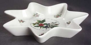 Portmeirion Holly And The Ivy, The Star Shaped Dish, Fine China Dinnerware   Hol