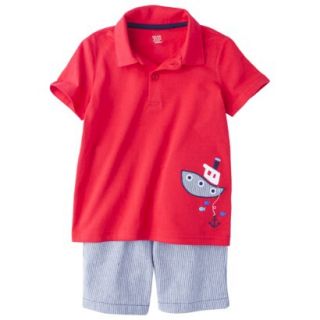 Just One YouMade by Carters Newborn Boys 2 Piece Set   Red/Light Blue 24 M