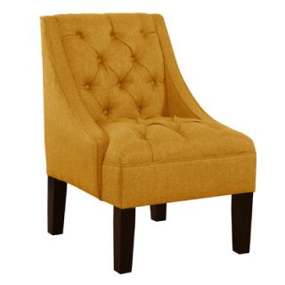 Skyline Furniture Tufted Swoop Armchair 79 1 Color French Yellow