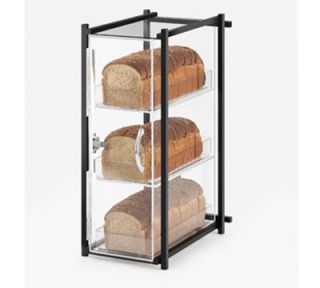 Cal Mil 3 Tier Bread Case   Black