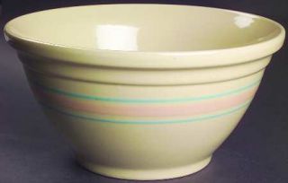 Nelson McCoy Pink & Blue Stripes Mixing Bowl, Fine China Dinnerware   Pink & Blu