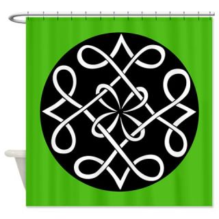  Modern Green And Black Shower Curtain  Use code FREECART at Checkout