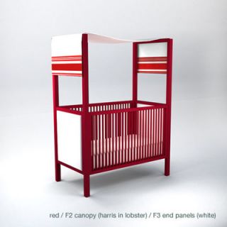 ducduc Cabana Canopy Crib CabCrib Clr Finish Red