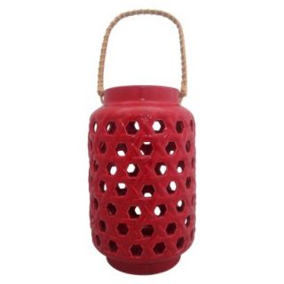 Threshold Ceramic Lantern   Red (Small)
