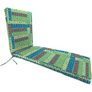 Outdoor Chaise Cushion, Grillin Pool