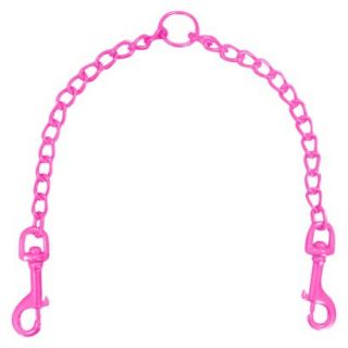 Platinum Pets Coated Steel Chain Coupler   Pink (16 x 2.5mm)