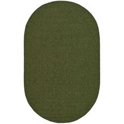 Hand woven Reversible Green Braided Rug (8 X 10 Oval) (GreenPattern BraidedTip We recommend the use of a non skid pad to keep the rug in place on smooth surfaces.All rug sizes are approximate. Due to the difference of monitor colors, some rug colors may