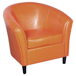 Home Loft Concept Manchester Bonded Leather Club Chair NFN1150 Color Orange