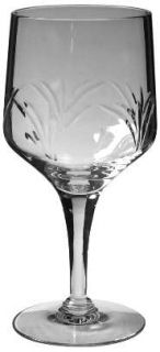 Susquehanna Christina Water Goblet   Stem #S200, Cut Arches On Bowl