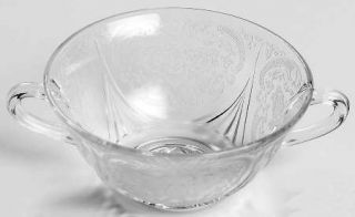 Hazel Atlas Royal Lace Clear Cream Soup Bowl   Clear,Depression Glass
