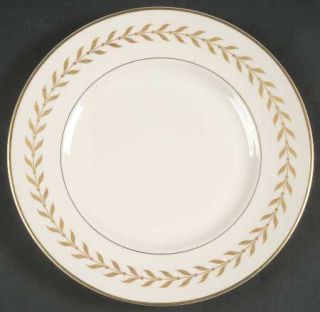 Syracuse Jefferson Large Dinner Plate, Fine China Dinnerware   Gold Laurel, Old