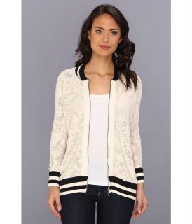 Free People Flower Cardi Womens Sweater (White)