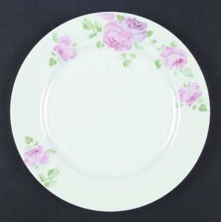Pier 1 Rose Jardin Dinner Plate, Fine China Dinnerware   Pink Roses, Green   Lea