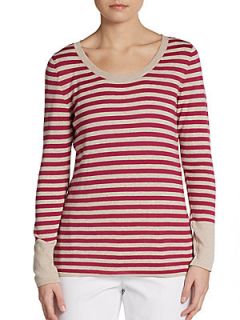 Striped Cotton Top   Pink
