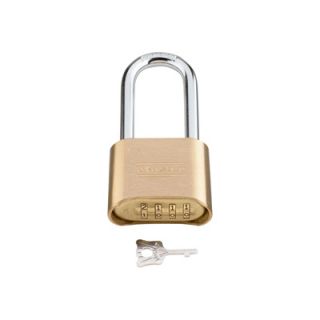 Master Lock Set Your Own Solid Brass Padlock with 2 1/4in. Shackle   Model#