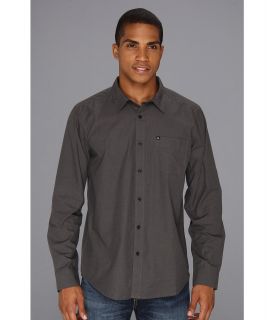 Quiksilver Fresh Breather L/S Woven Mens Long Sleeve Button Up (Gray)