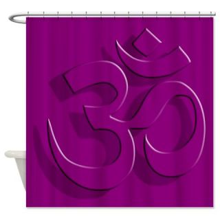  Om, Purple, Shower Curtain  Use code FREECART at Checkout