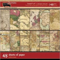 Gypsy Travels Double sided Paper Pack 6 X6 48/sheets