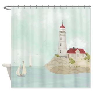  Beautiful Lighthouse Shower Curtain  Use code FREECART at Checkout